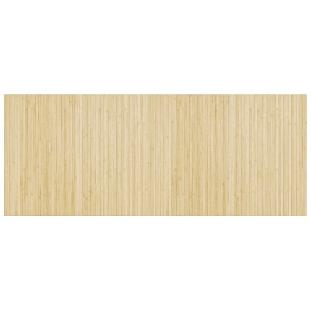 vidaXL Rug Rectangular Light Natural 80x200 cm Bamboo