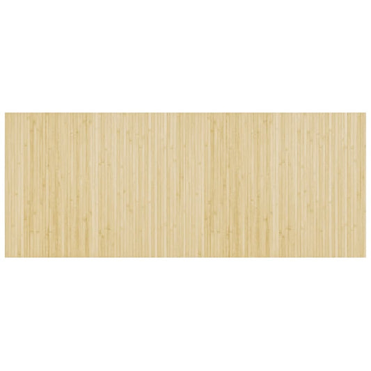 vidaXL Rug Rectangular Light Natural 80x200 cm Bamboo