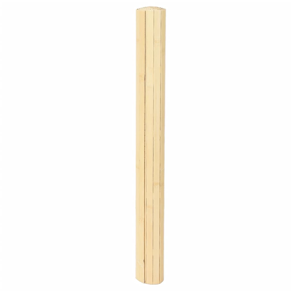 vidaXL Rug Rectangular Light Natural 80x200 cm Bamboo