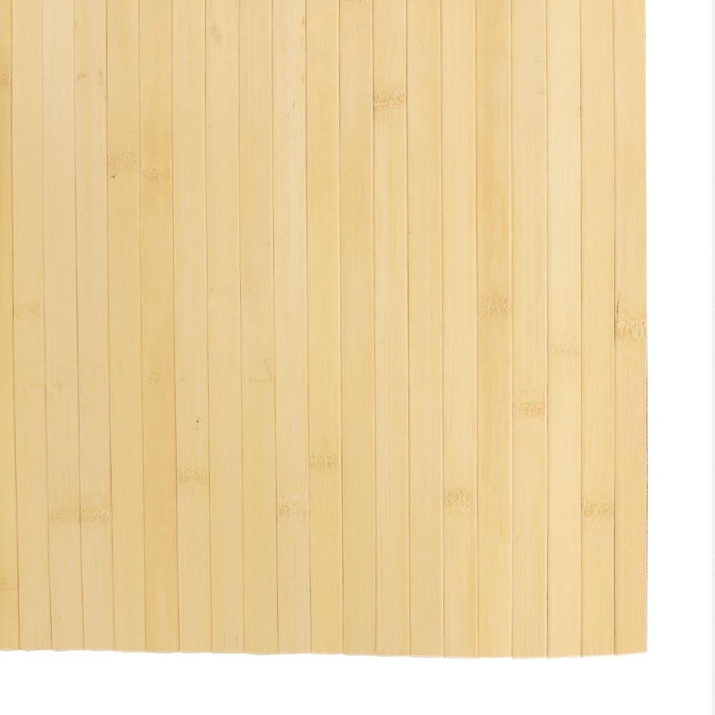 vidaXL Rug Rectangular Light Natural 80x200 cm Bamboo