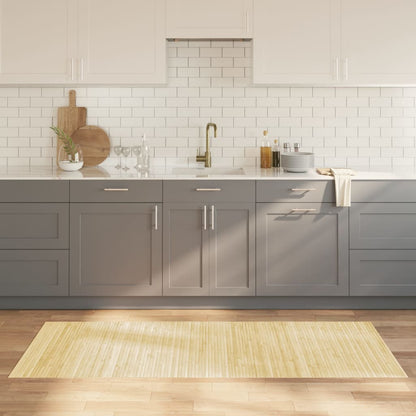 vidaXL Rug Rectangular Light Natural 80x200 cm Bamboo