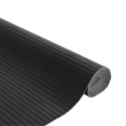 vidaXL Rug Rectangular Grey 80x200 cm Bamboo