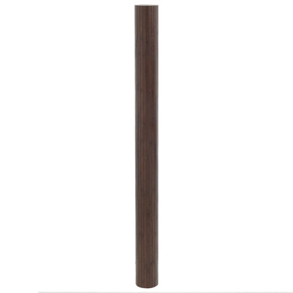 vidaXL Rug Rectangular Dark Brown 80x200 cm Bamboo