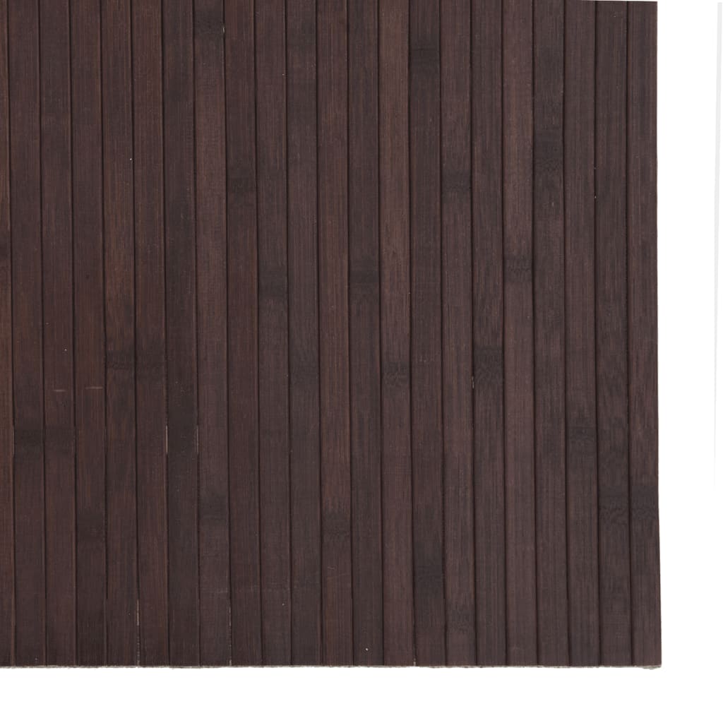 vidaXL Rug Rectangular Dark Brown 80x200 cm Bamboo