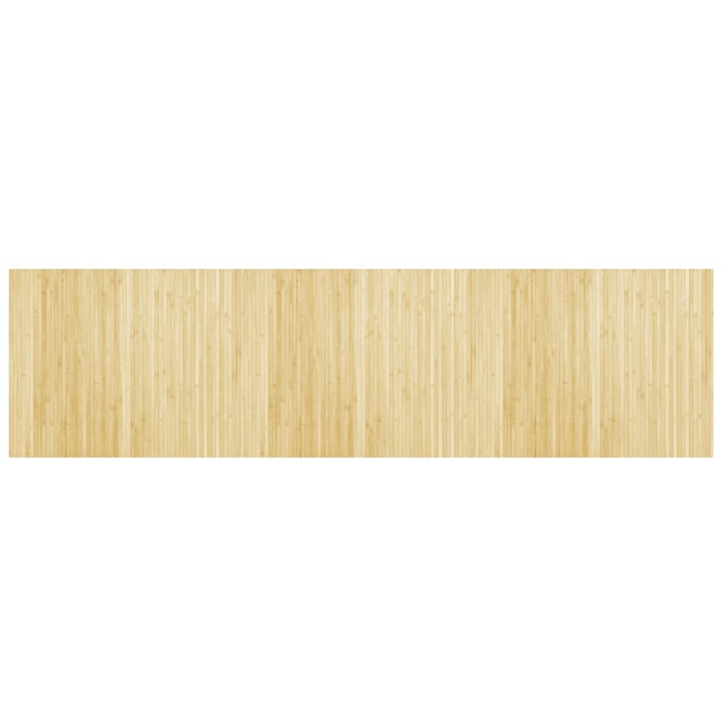 vidaXL Rug Rectangular Light Natural 80x300 cm Bamboo