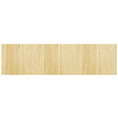 vidaXL Rug Rectangular Light Natural 80x300 cm Bamboo