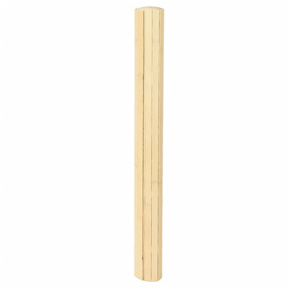 vidaXL Rug Rectangular Light Natural 80x300 cm Bamboo