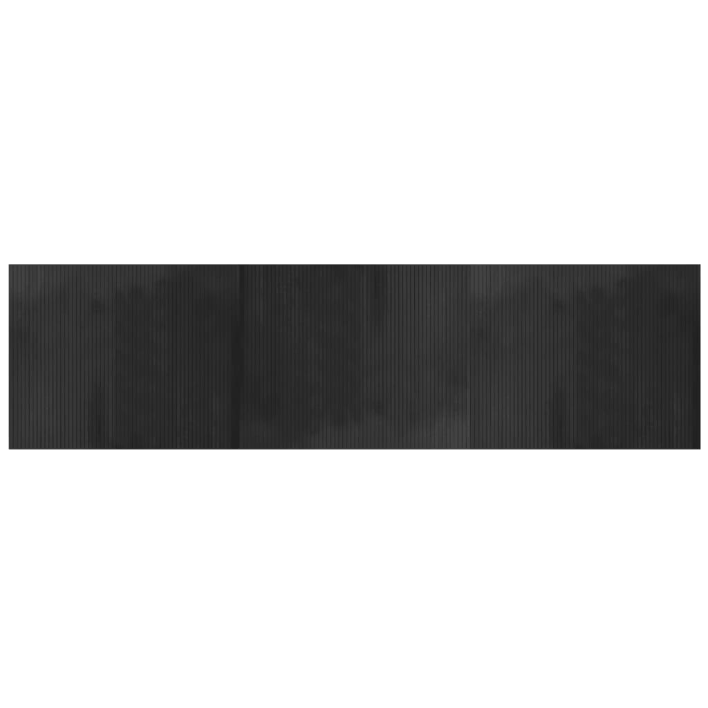 vidaXL Rug Rectangular Grey 80x300 cm Bamboo