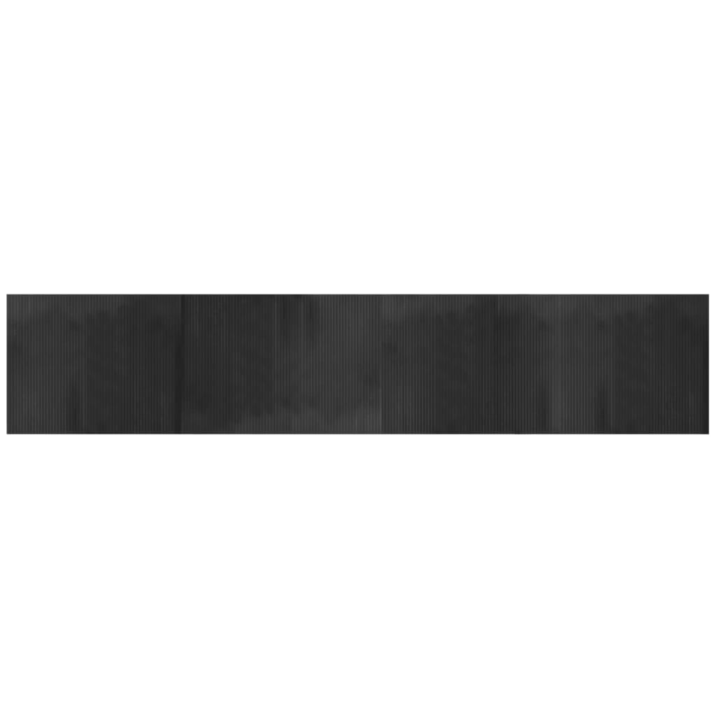 vidaXL Rug Rectangular Grey 80x400 cm Bamboo