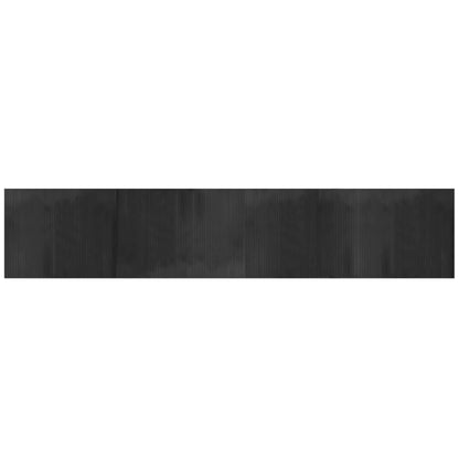 vidaXL Rug Rectangular Grey 80x400 cm Bamboo
