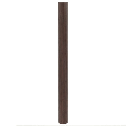 vidaXL Rug Rectangular Dark Brown 80x400 cm Bamboo