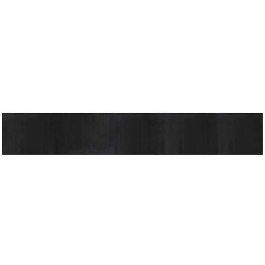 vidaXL Rug Rectangular Black 80x500 cm Bamboo