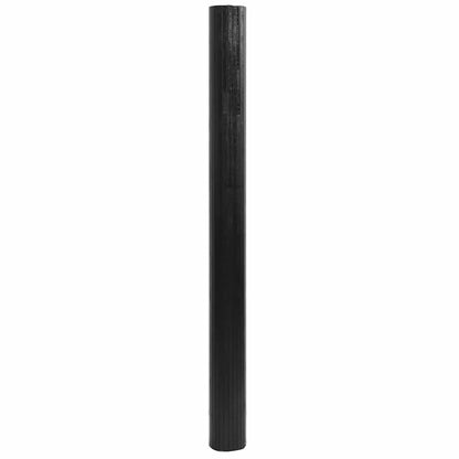vidaXL Rug Rectangular Black 80x500 cm Bamboo
