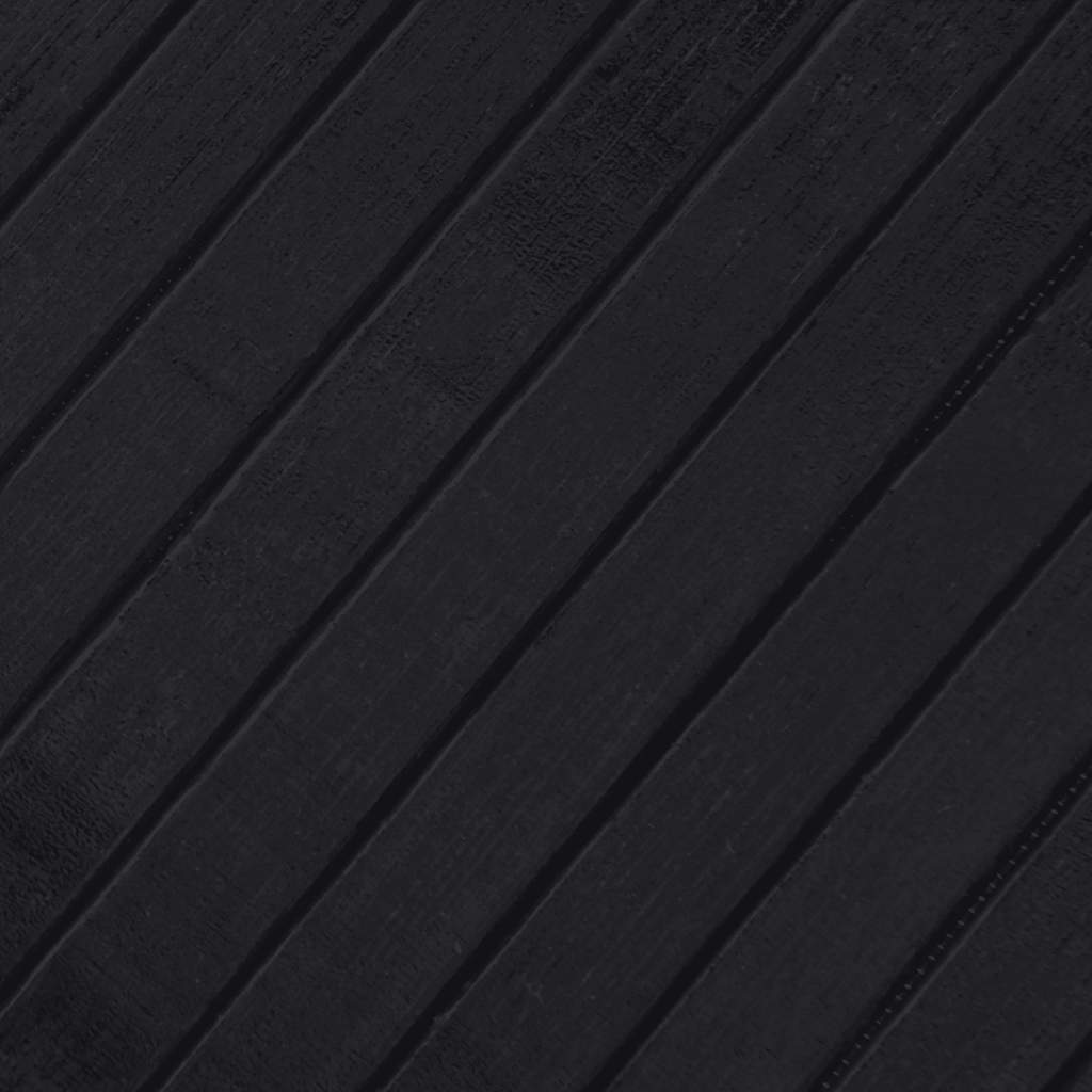 vidaXL Rug Rectangular Black 80x500 cm Bamboo