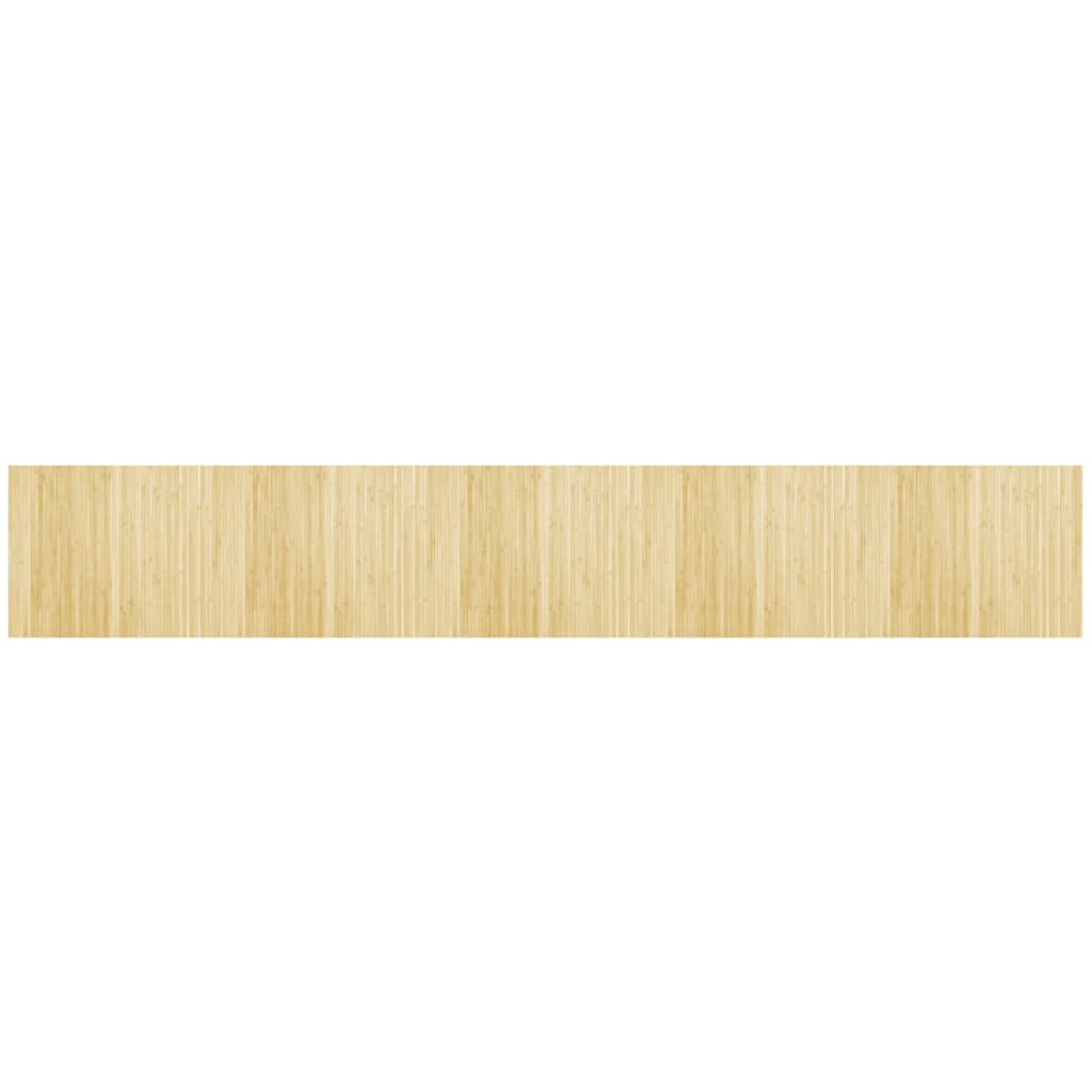 vidaXL Rug Rectangular Light Nature 80x500 cm Bamboo