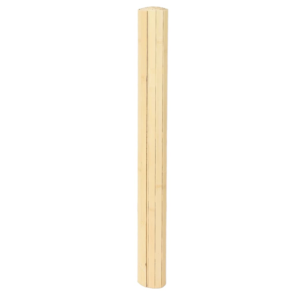 vidaXL Rug Rectangular Light Nature 80x500 cm Bamboo