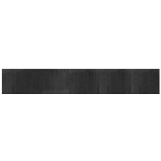 vidaXL Rug Rectangular Grey 80x500 cm Bamboo