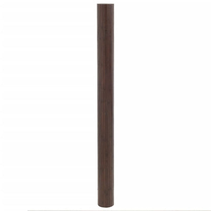vidaXL Rug Rectangular Dark Brown 80x500 cm Bamboo