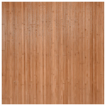 vidaXL Rug Square Nature 100x100 cm Bamboo