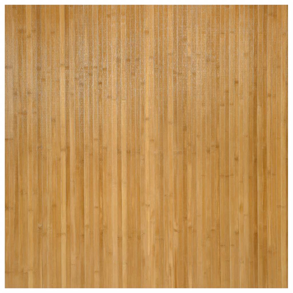 vidaXL Rug Rectangular Natural 100x100 cm Bamboo