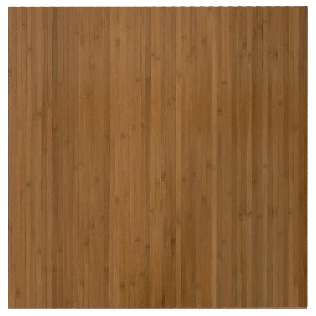 vidaXL Rug Rectangular Brown 100x100 cm Bamboo