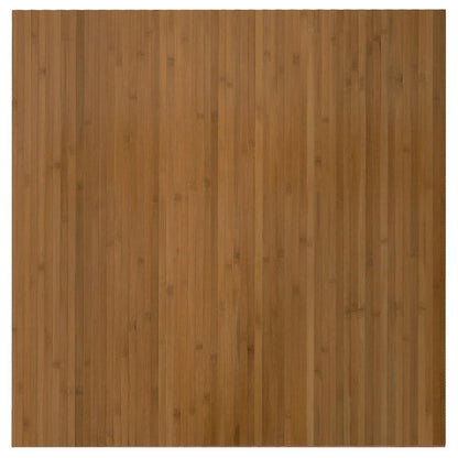 vidaXL Rug Rectangular Brown 100x100 cm Bamboo