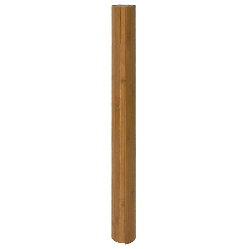 vidaXL Rug Rectangular Brown 100x100 cm Bamboo