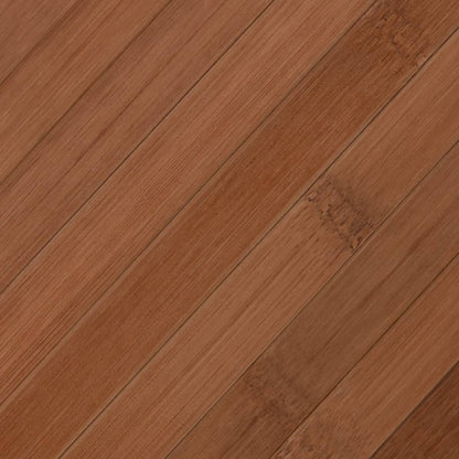 vidaXL Rug Square Brown 100x100 cm Bamboo