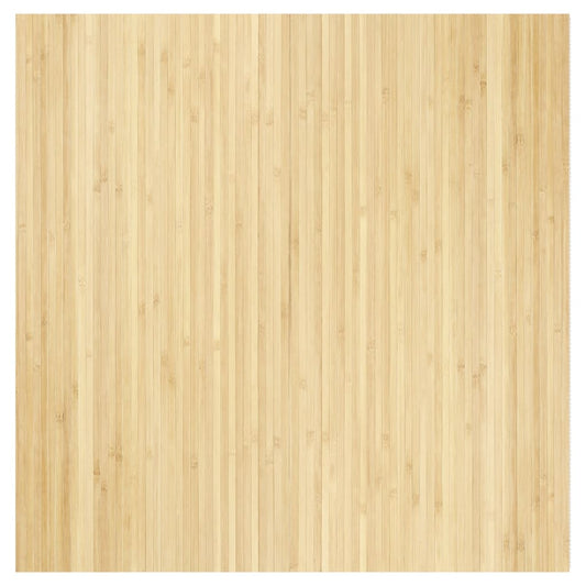 vidaXL Rug Square Light Nature 100x100 cm Bamboo