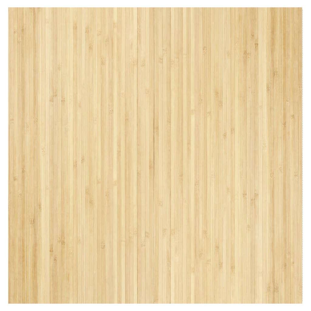 vidaXL Rug Rectangular Light Natural 100x100 cm Bamboo