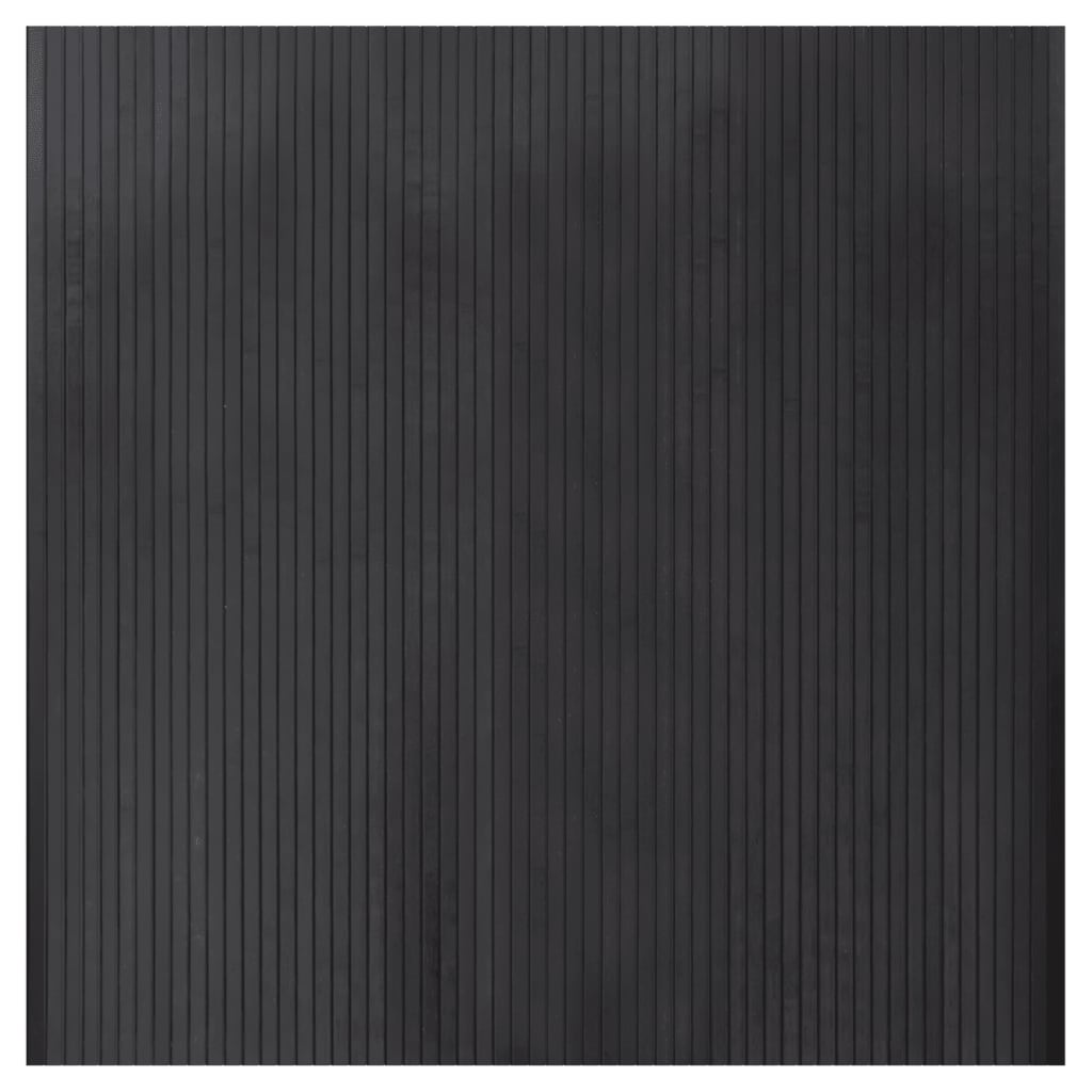 vidaXL Rug Rectangular Grey 100x100 cm Bamboo