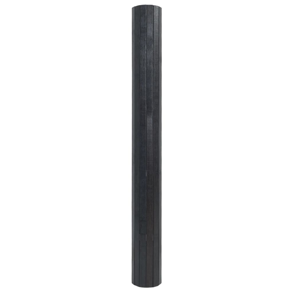 vidaXL Rug Rectangular Grey 100x100 cm Bamboo