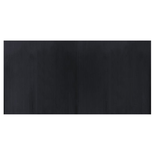 vidaXL Rug Rectangular Black 100x200 cm Bamboo