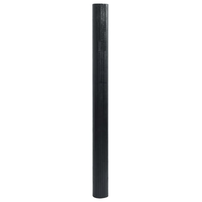 vidaXL Rug Rectangular Black 100x200 cm Bamboo