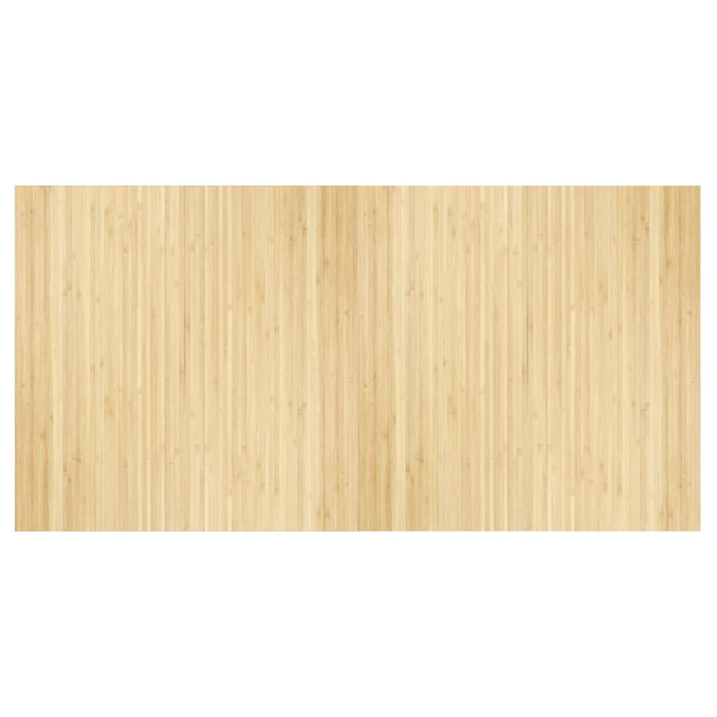 vidaXL Rug Rectangular Light Natural 100x200 cm Bamboo