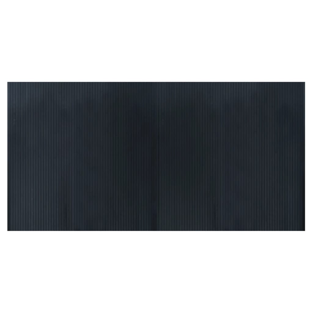 vidaXL Rug Rectangular Grey 100x200 cm Bamboo