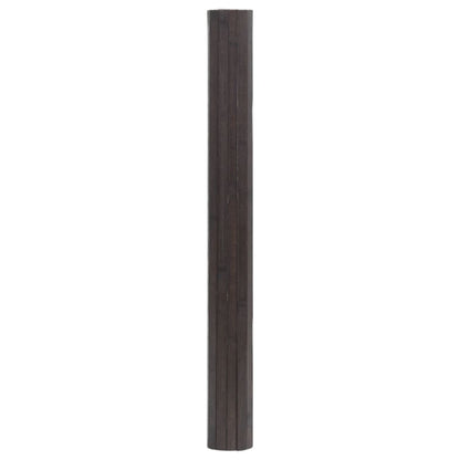 vidaXL Rug Rectangular Dark Brown 100x200 cm Bamboo