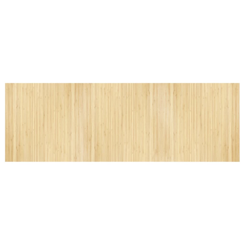vidaXL Rug Rectangular Light Natural 100x300 cm Bamboo
