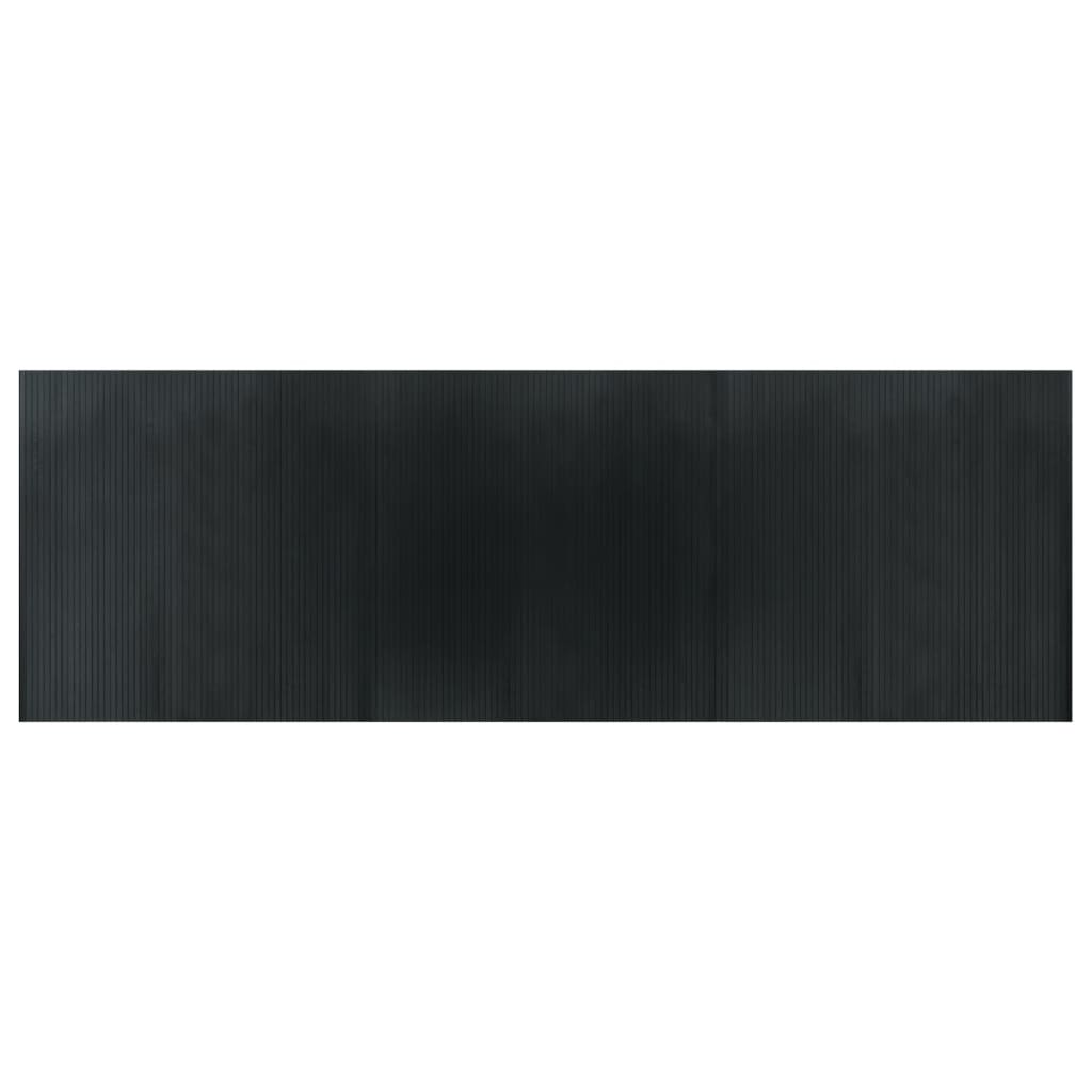 vidaXL Rug Rectangular Grey 100x300 cm Bamboo