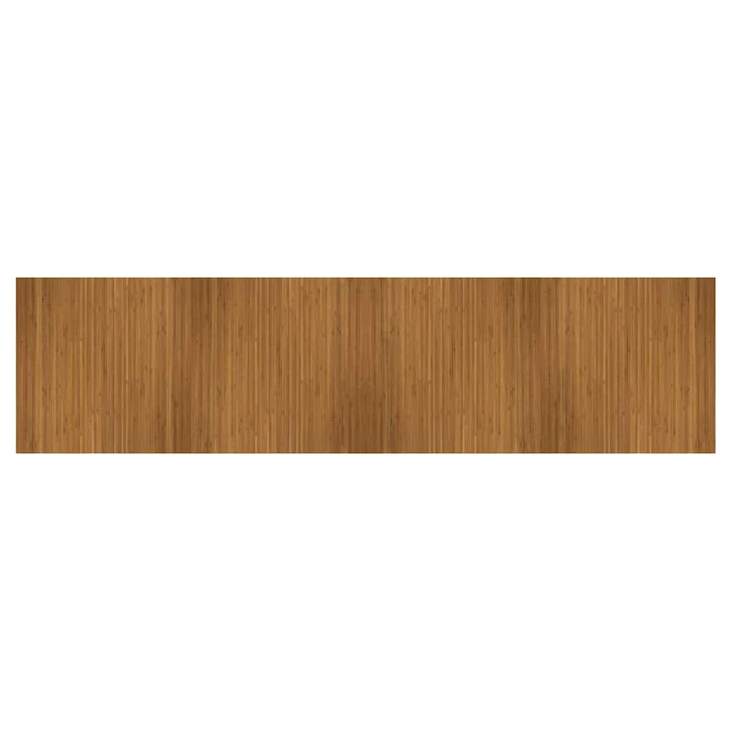 vidaXL Rug Rectangular Brown 100x400 cm Bamboo