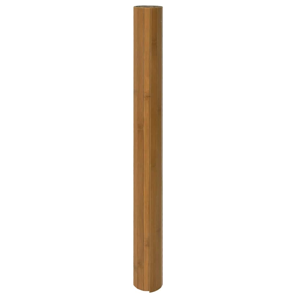 vidaXL Rug Rectangular Brown 100x400 cm Bamboo