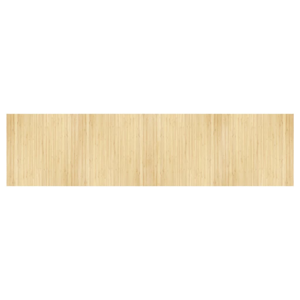 vidaXL Rug Rectangular Light Nature 100x400 cm Bamboo