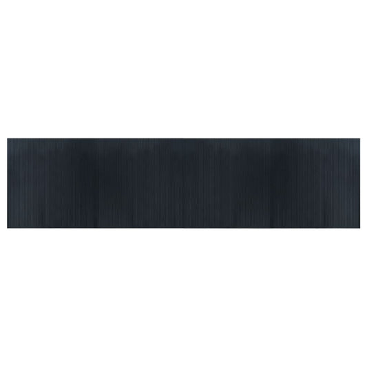 vidaXL Rug Rectangular Grey 100x400 cm Bamboo