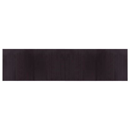 vidaXL Rug Rectangular Dark Brown 100x400 cm Bamboo