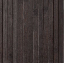 vidaXL Rug Rectangular Dark Brown 100x400 cm Bamboo