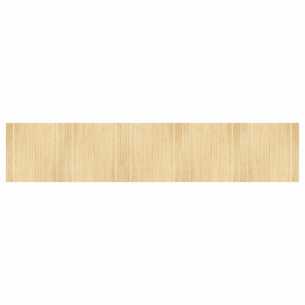 vidaXL Rug Rectangular Light Nature 100x500 cm Bamboo