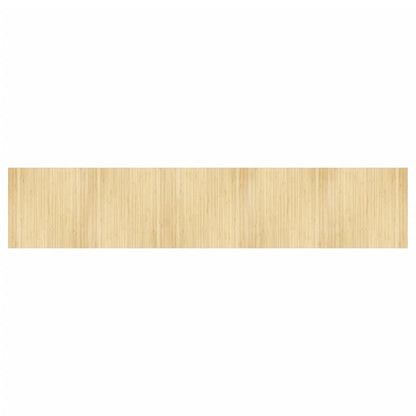 vidaXL Rug Rectangular Light Nature 100x500 cm Bamboo
