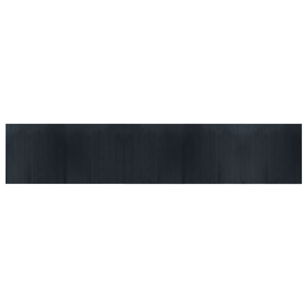 vidaXL Rug Rectangular Grey 100x500 cm Bamboo