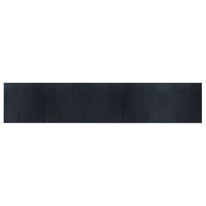 vidaXL Rug Rectangular Grey 100x500 cm Bamboo