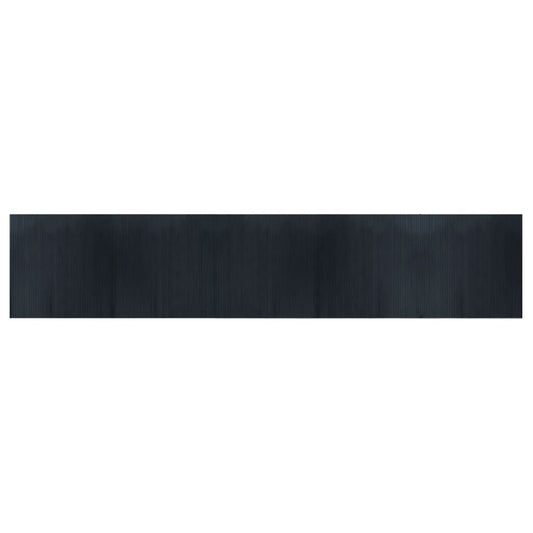 vidaXL Rug Rectangular Grey 100x500 cm Bamboo